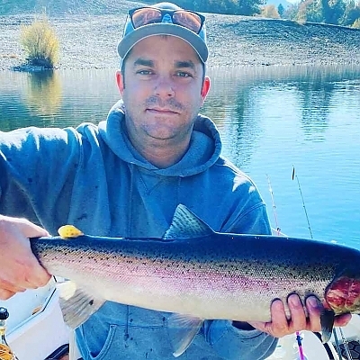 Close up of fish in both hands