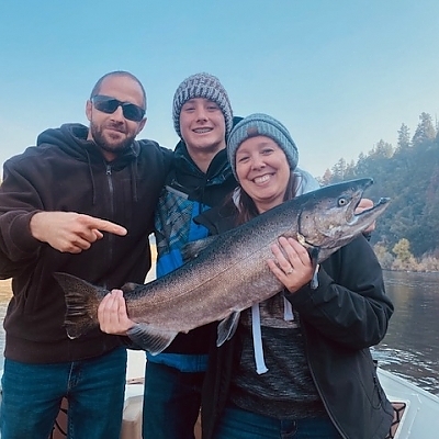 Group poses with their catch